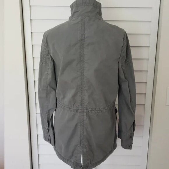 Banana Republic Women's Gray Utility Jacket Size Petite XS - Picture 2 of 4